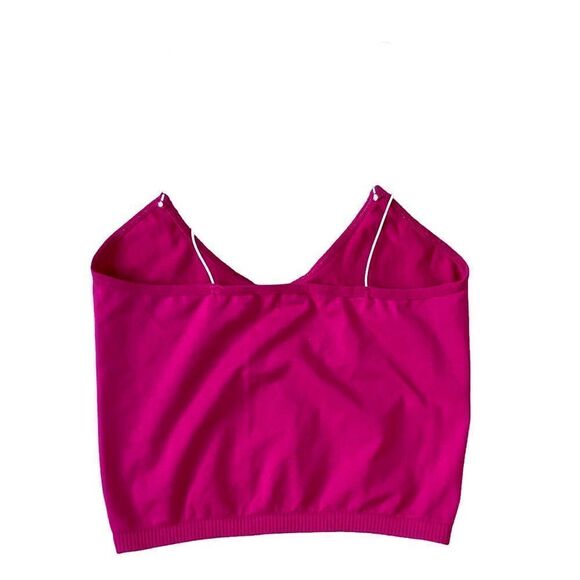 Free People Intimately Fuchsia Magenta Skinny Strap Seamless Brami Sz XS/S NWOT - Picture 6 of 9